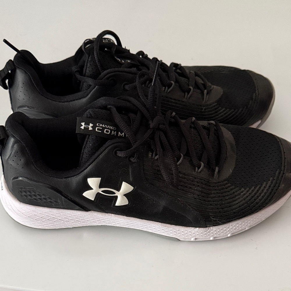 Under Armour Black And White Charged Commit Runni… - image 1